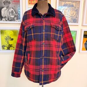Plaid Flannel Corduroy Collar Jacket / Shacket 🧥